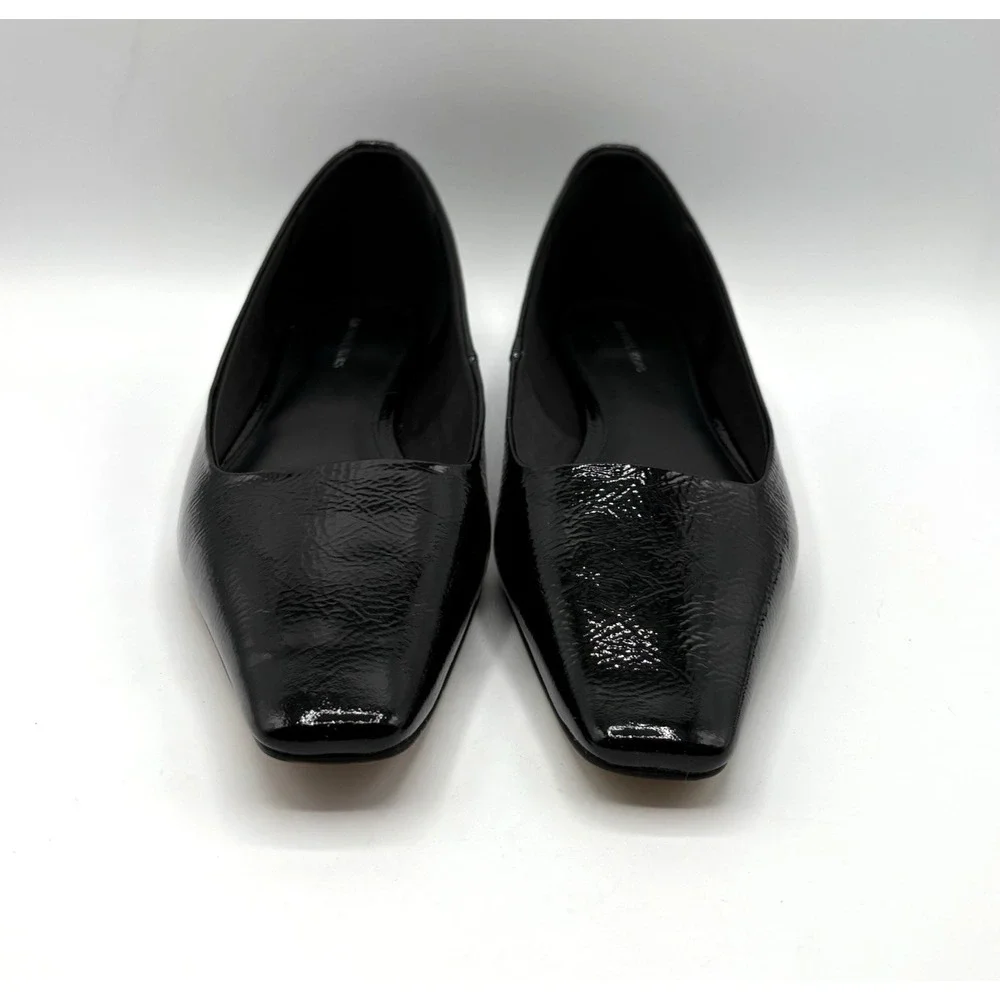 MICHAEL KORS Darrah Ballet Flats Women's‎ Size 8 Black Patent Leather Shoes